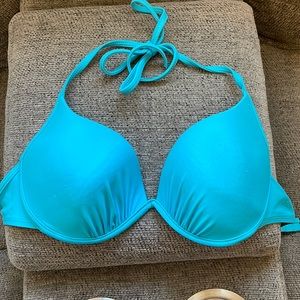 White blue bikini top